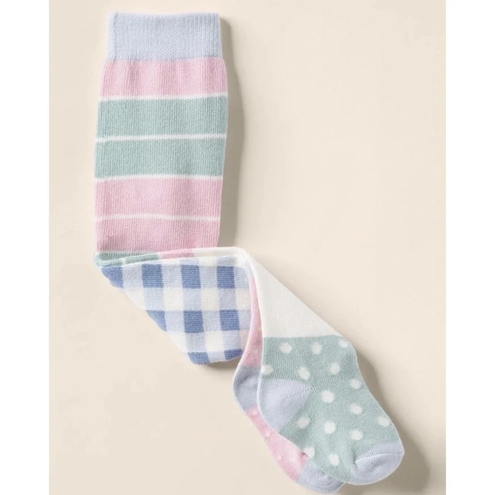 Matilda Jane Girls Winter Wonderland Mixed Print Tights size 12/14 New‎